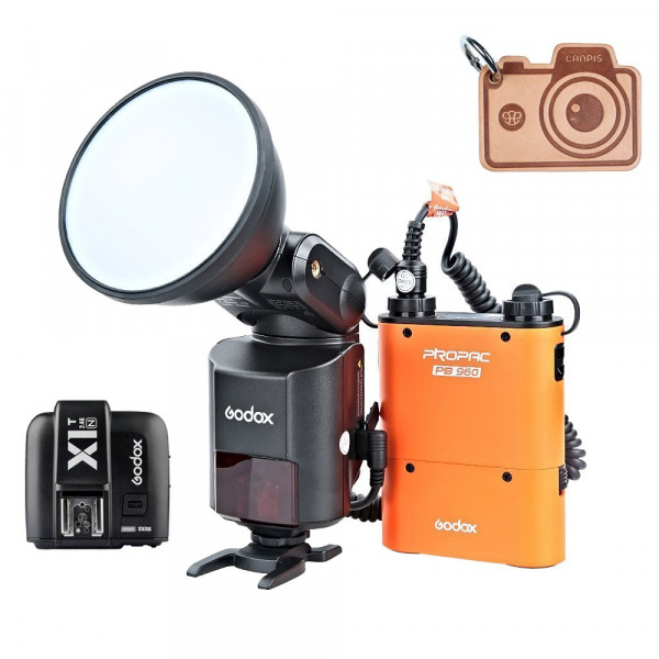 Godox WITSTRO ad360ii TTL 360 W GN80 Leistungsstark 2.4 G Wireless X-System Speedlite Flash Light + 4500 mAh PB960 Lithium Batterie mit x1 TTL Transmitterfor Canon Nikon Kamera-310